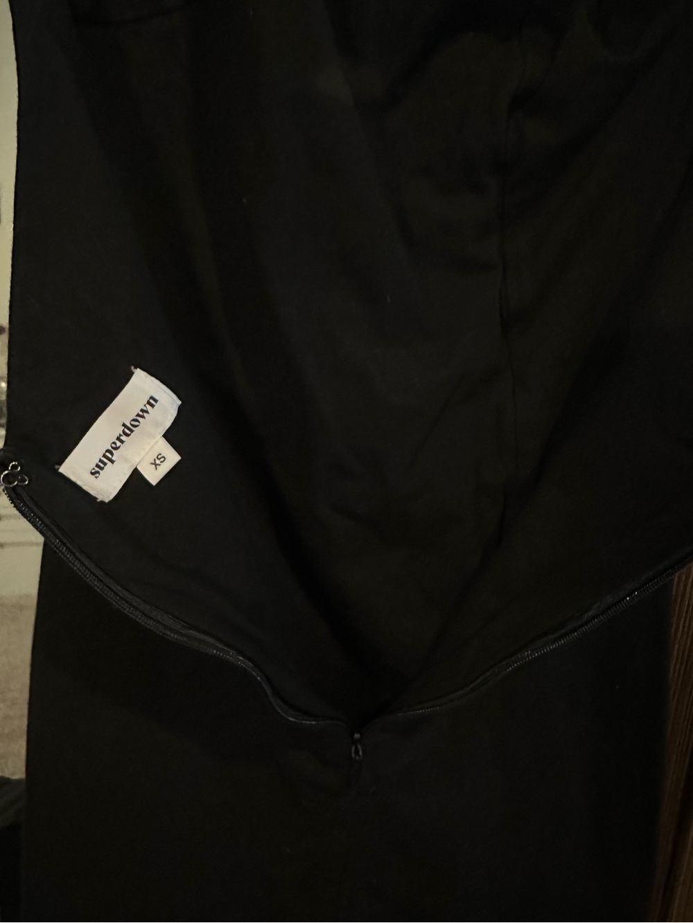 superdown Black One-Shoulder Ruched Midi Dress - Picture 4 of 4